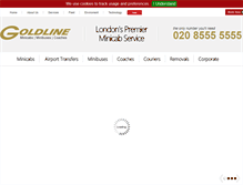 Tablet Screenshot of goldlinecars.co.uk